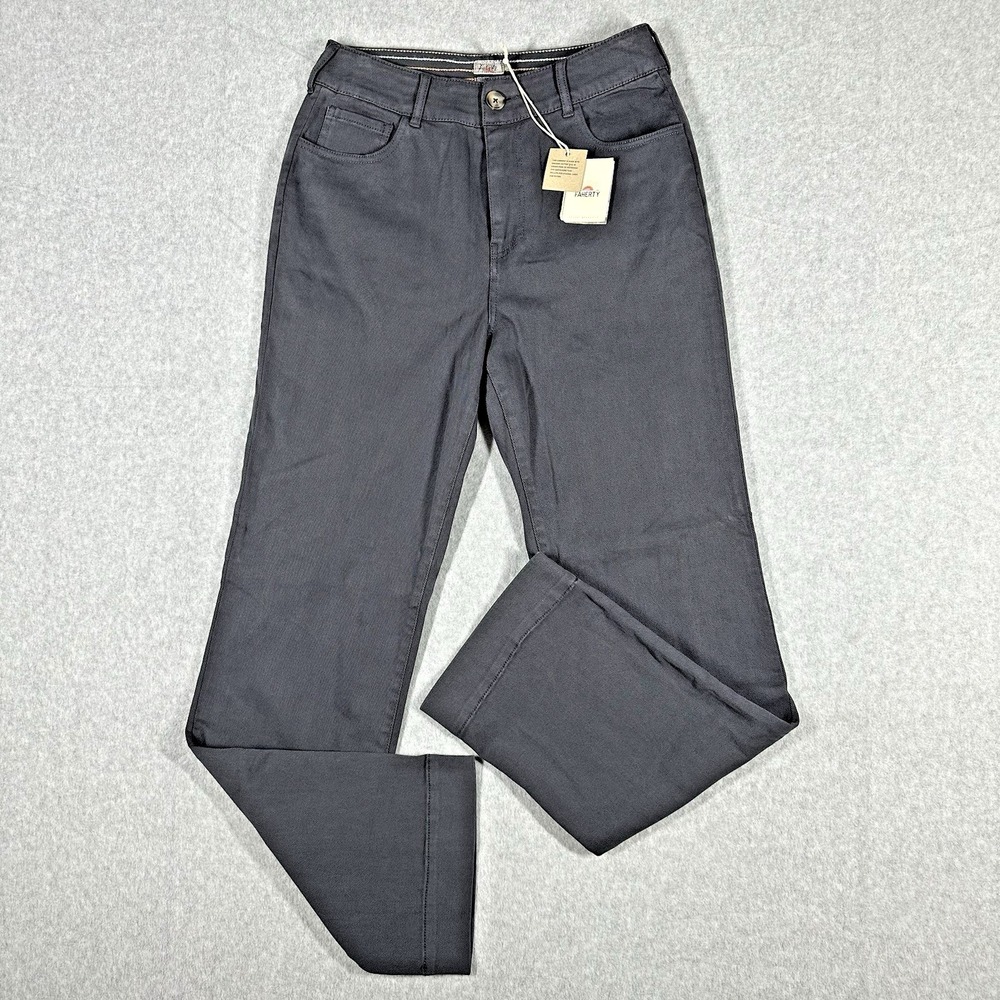 Faherty Men's Organic Cotton Stretch 5 Pocket‎ Pants 28x31 Gray NWT